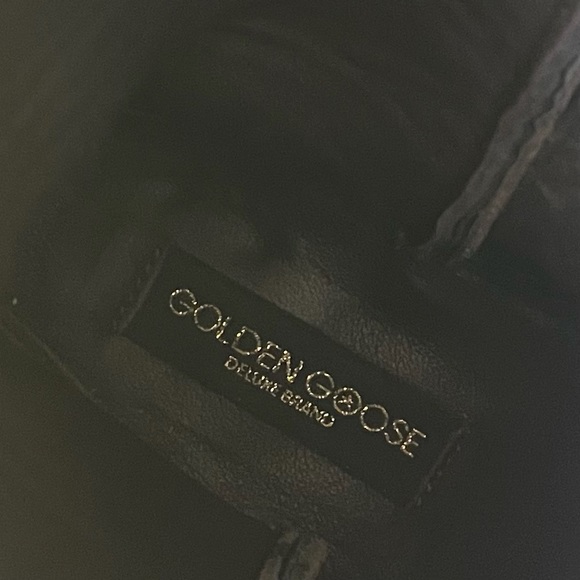 Golden Goose Deluxe Brand Leather Boots with silver Studded Butterfly Vero Cuoio - Picture 4 of 15